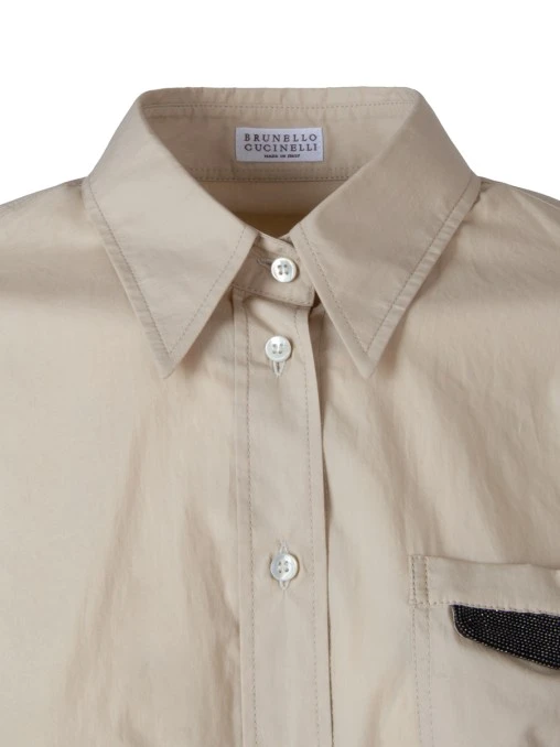 Рубашка хлопковая BRUNELLO CUCINELLI