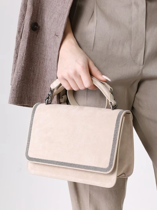 Сумка замшевая BRUNELLO CUCINELLI