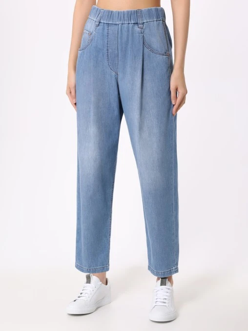 Джинсы хлопковые BRUNELLO CUCINELLI