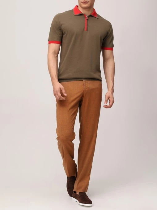 Поло хлопковое KITON