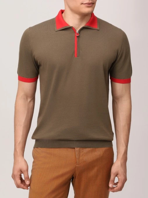 Поло хлопковое KITON