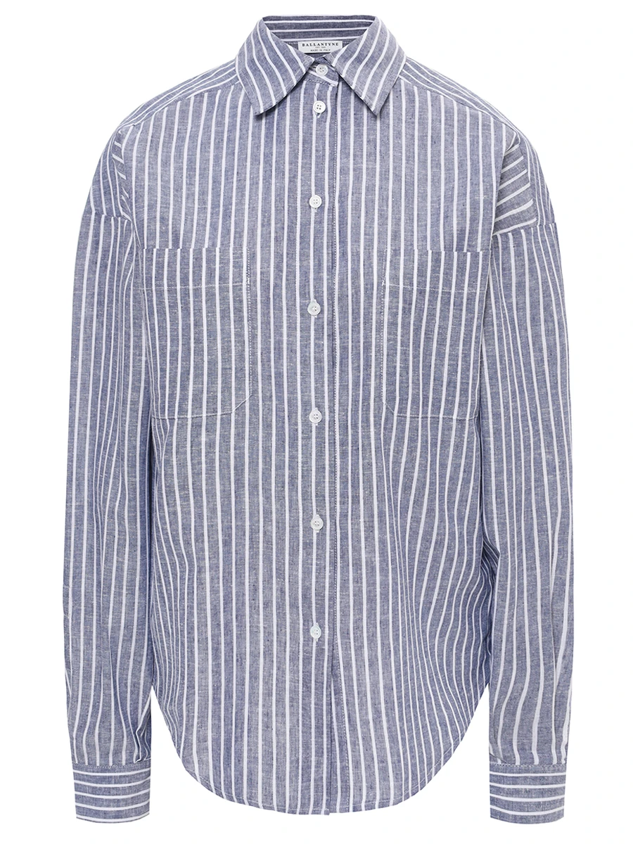 Рубашка изо льна и вискозы