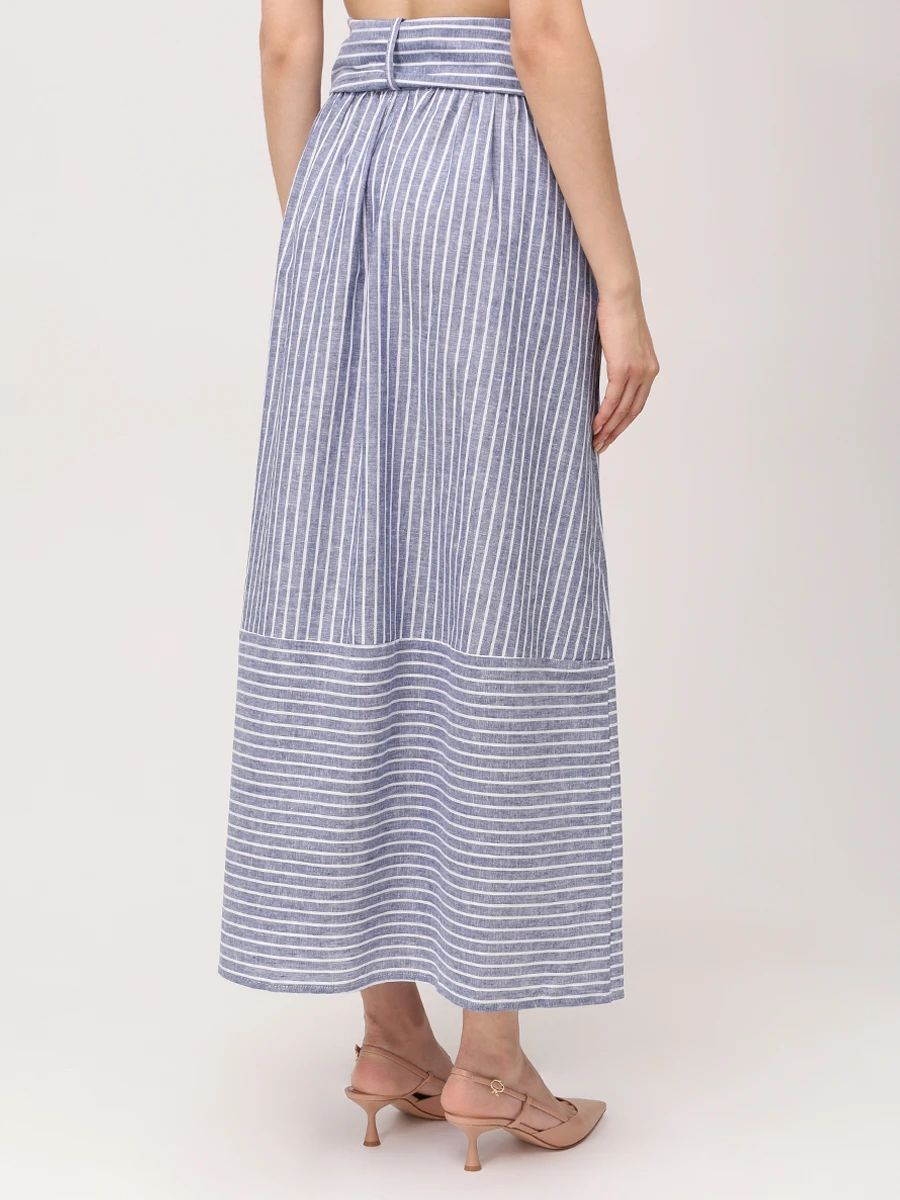 Юбка изо льна и хлопка