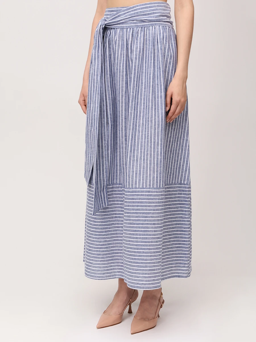 Юбка изо льна и хлопка