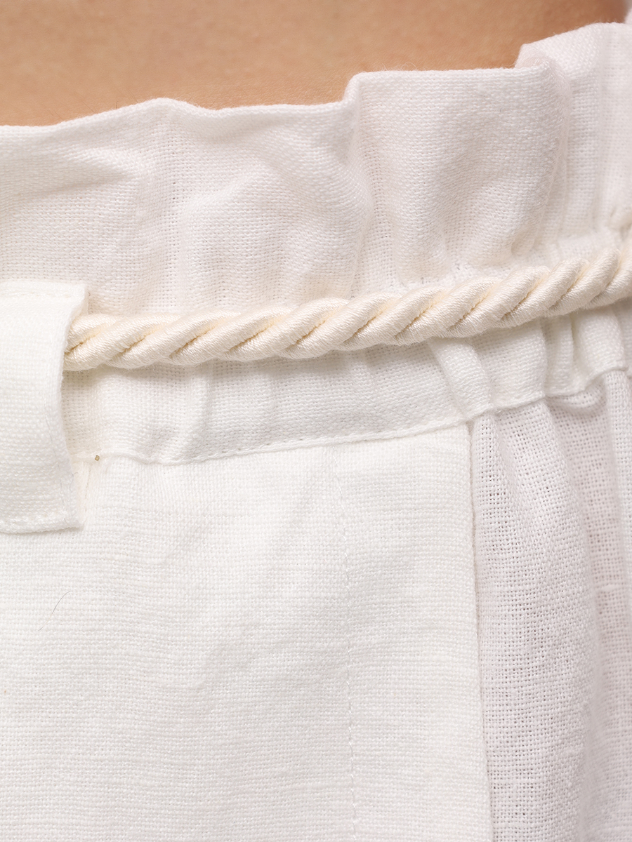 Брюки из хлопка и льна