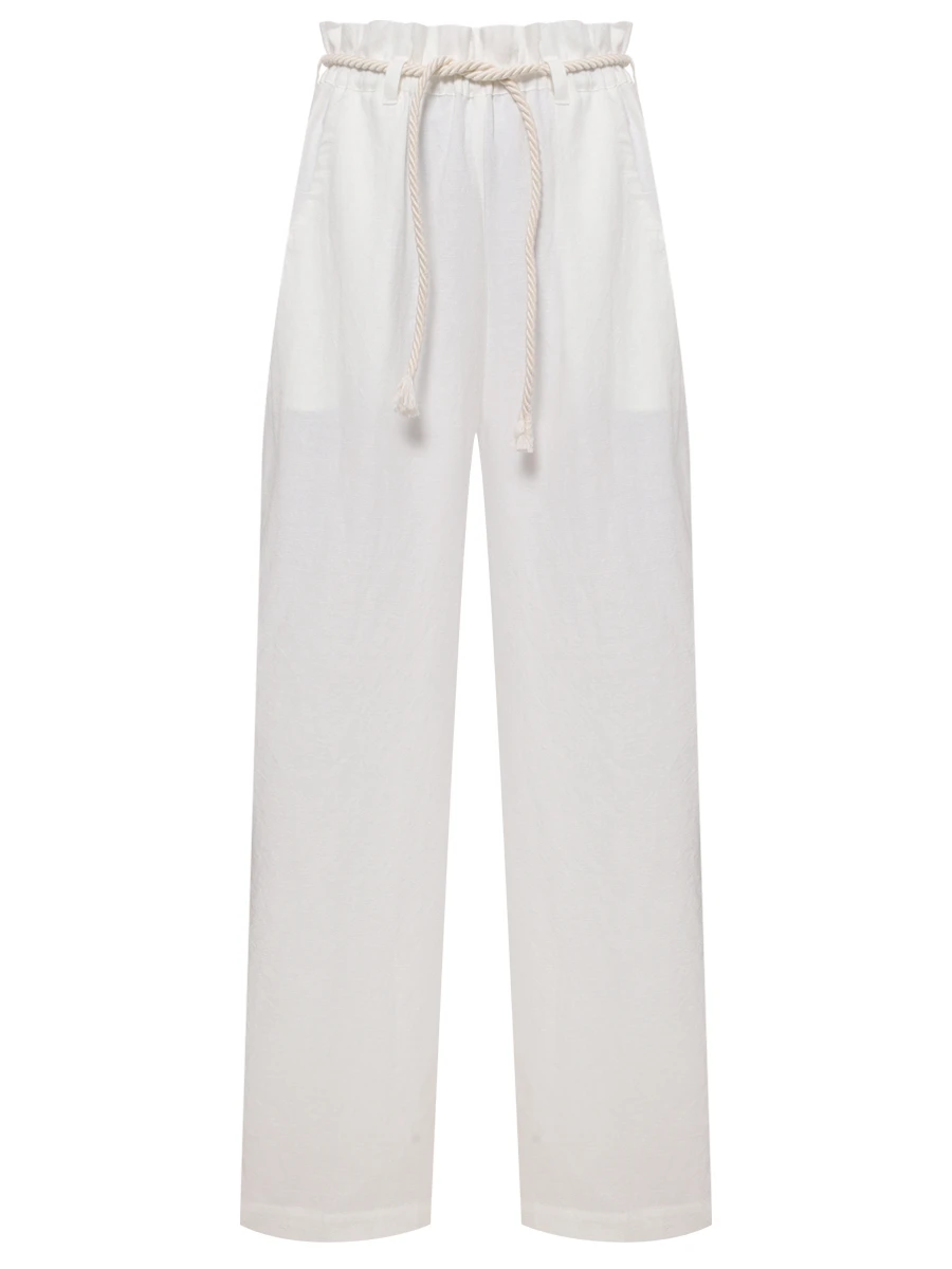 Брюки из хлопка и льна