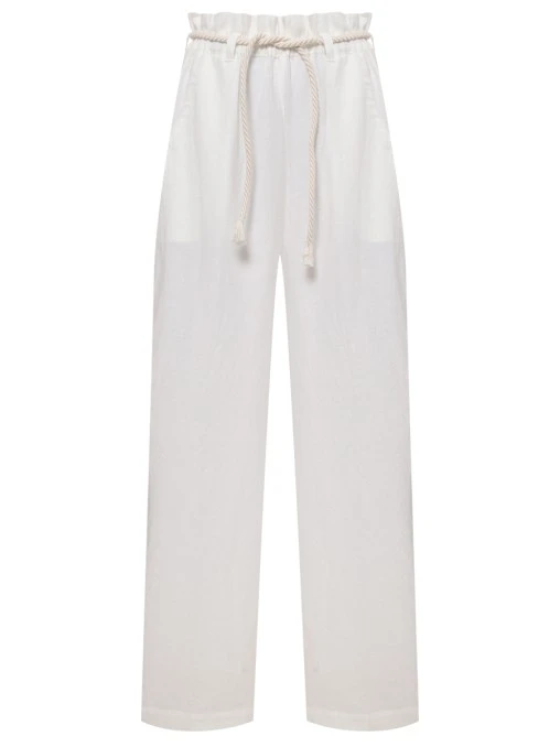 Брюки из хлопка и льна BALLANTYNE