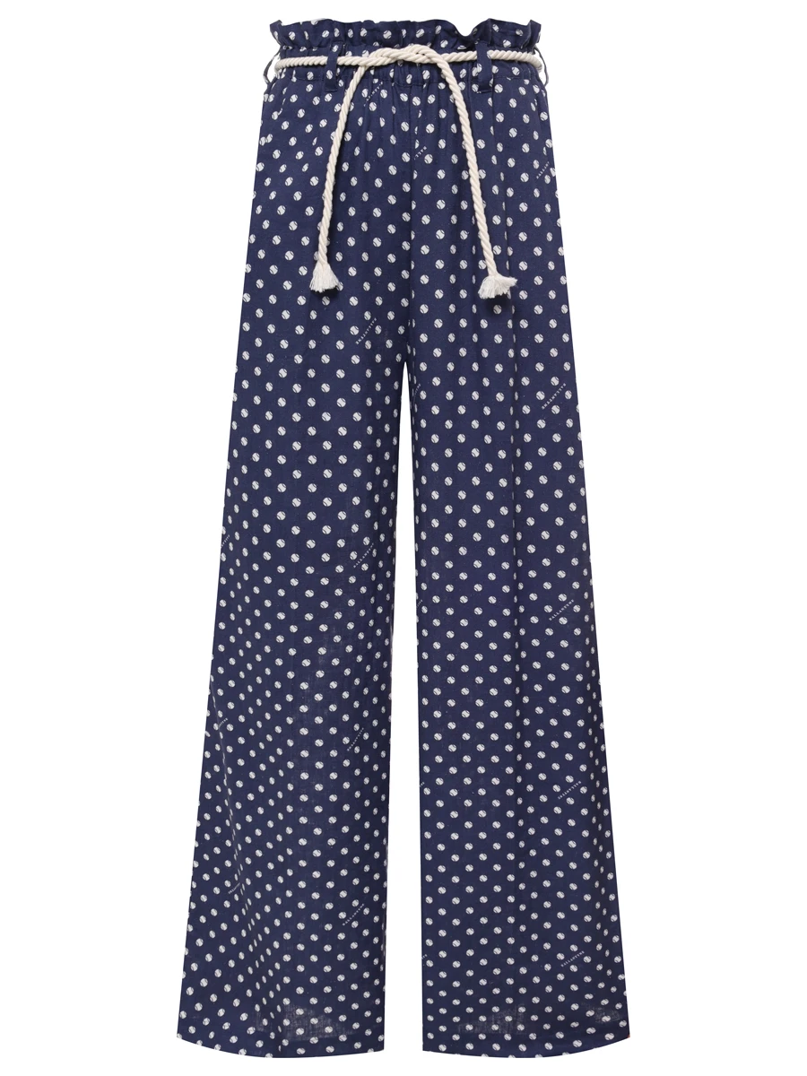 Брюки изо льна и вискозы