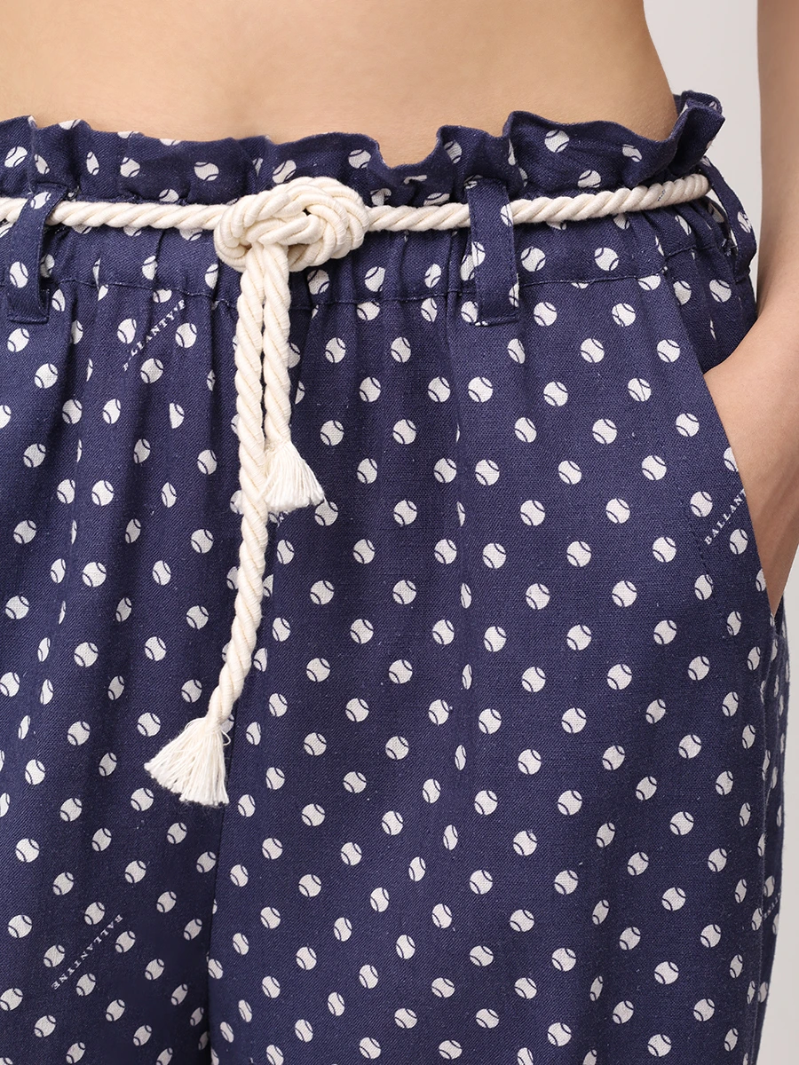 Брюки изо льна и вискозы