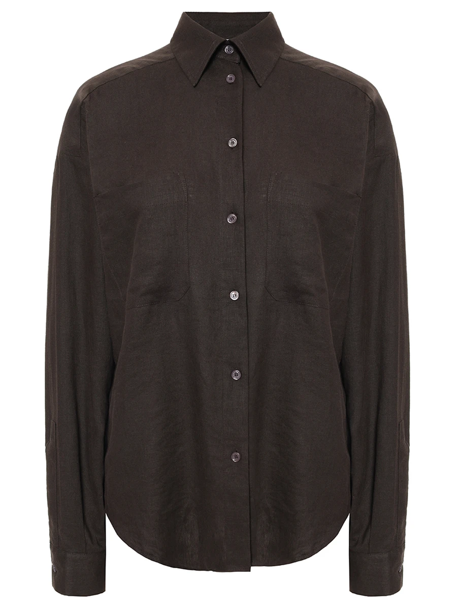 Рубашка изо льна и вискозы