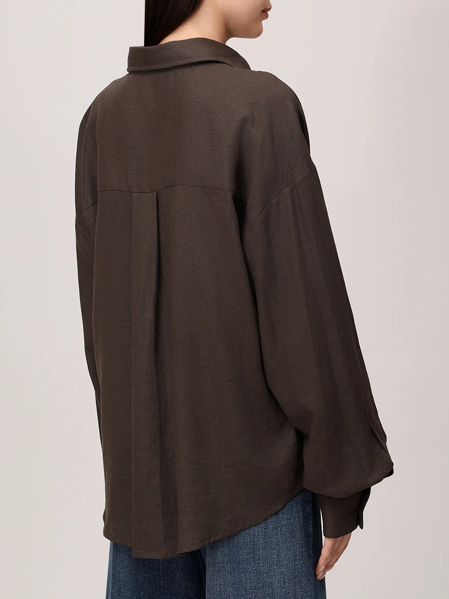 Рубашка изо льна и вискозы