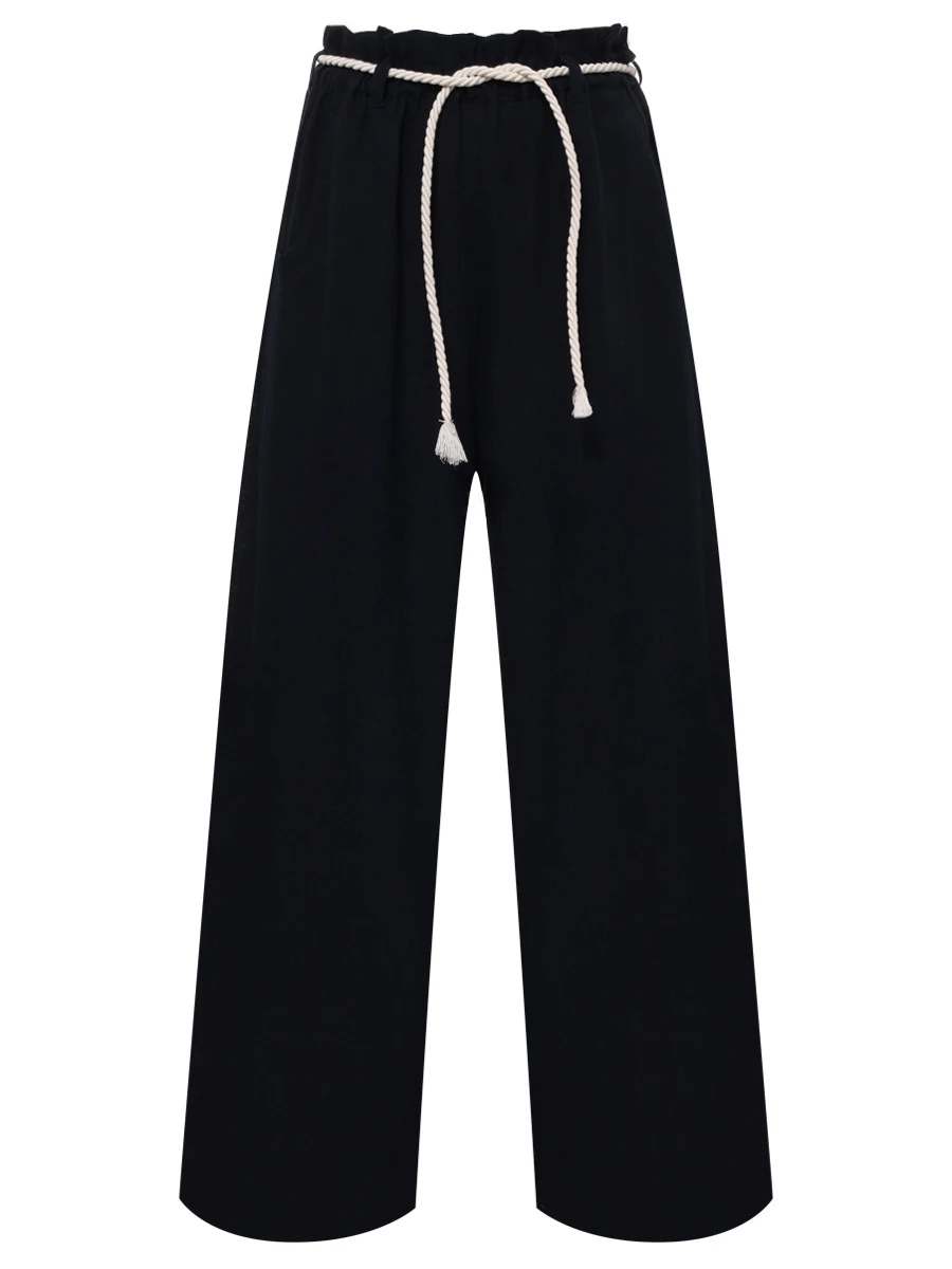 Брюки из хлопка и льна