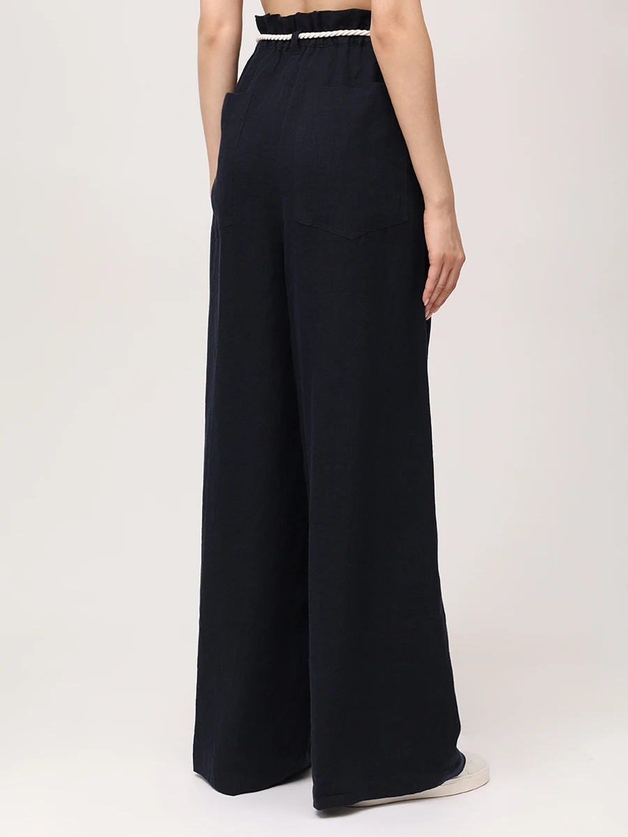 Брюки из хлопка и льна