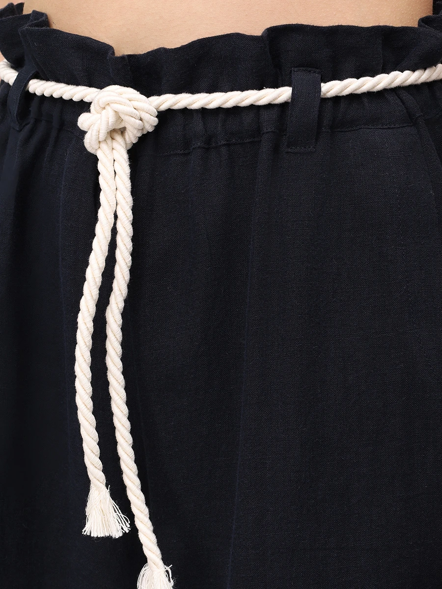 Брюки из хлопка и льна