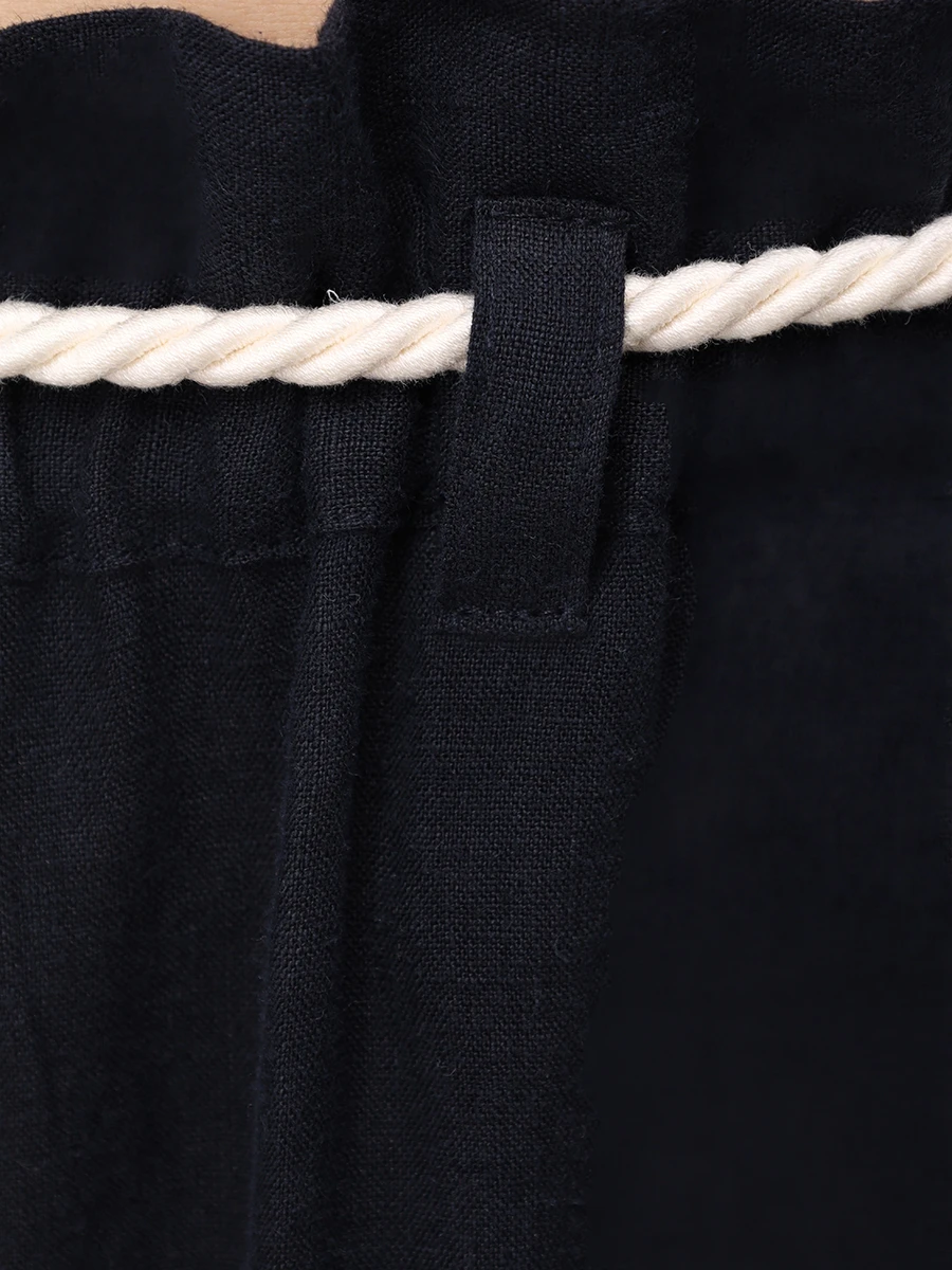 Брюки из хлопка и льна