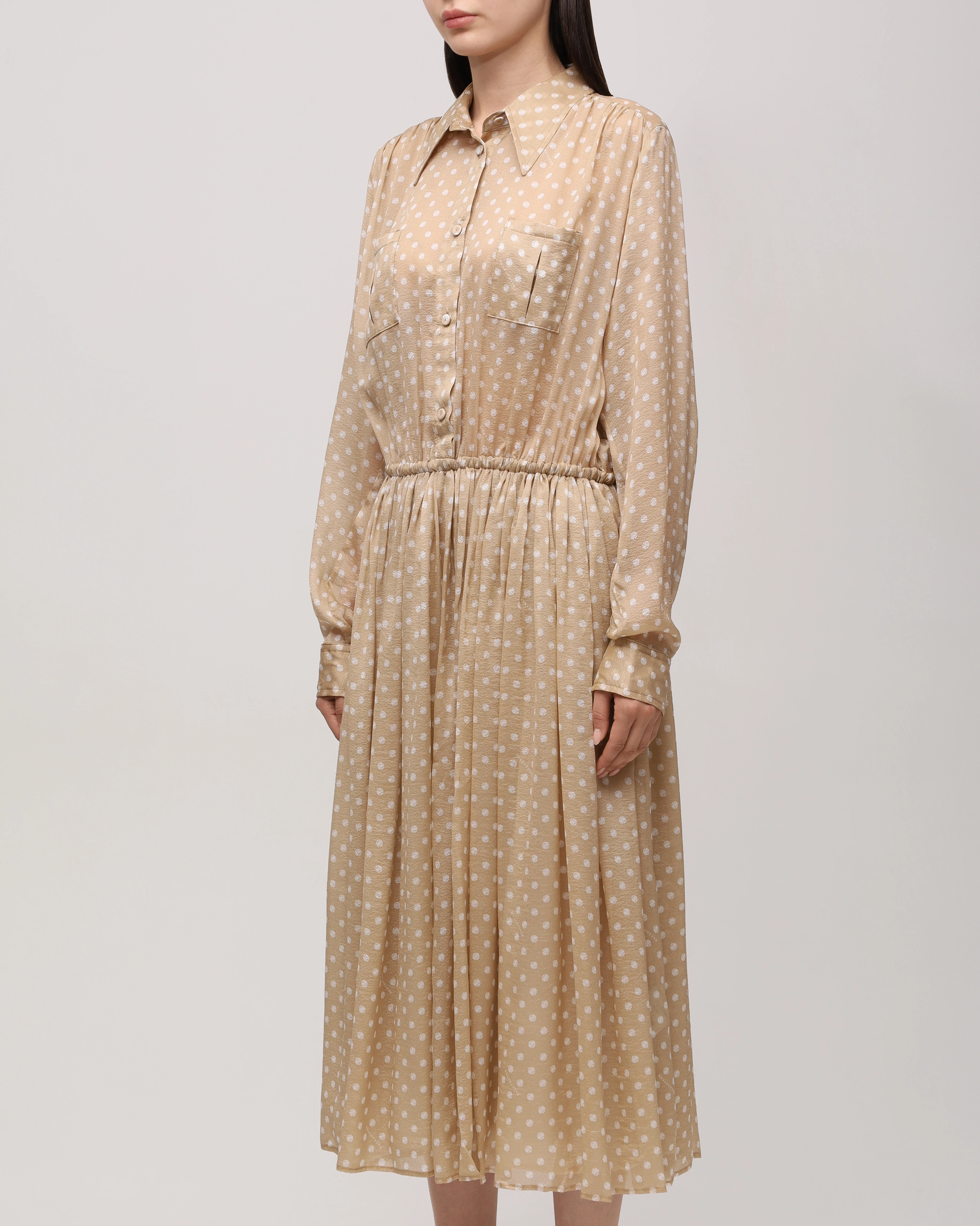 Платье шелковое