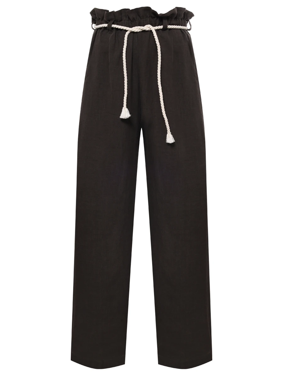 Брюки из хлопка и льна