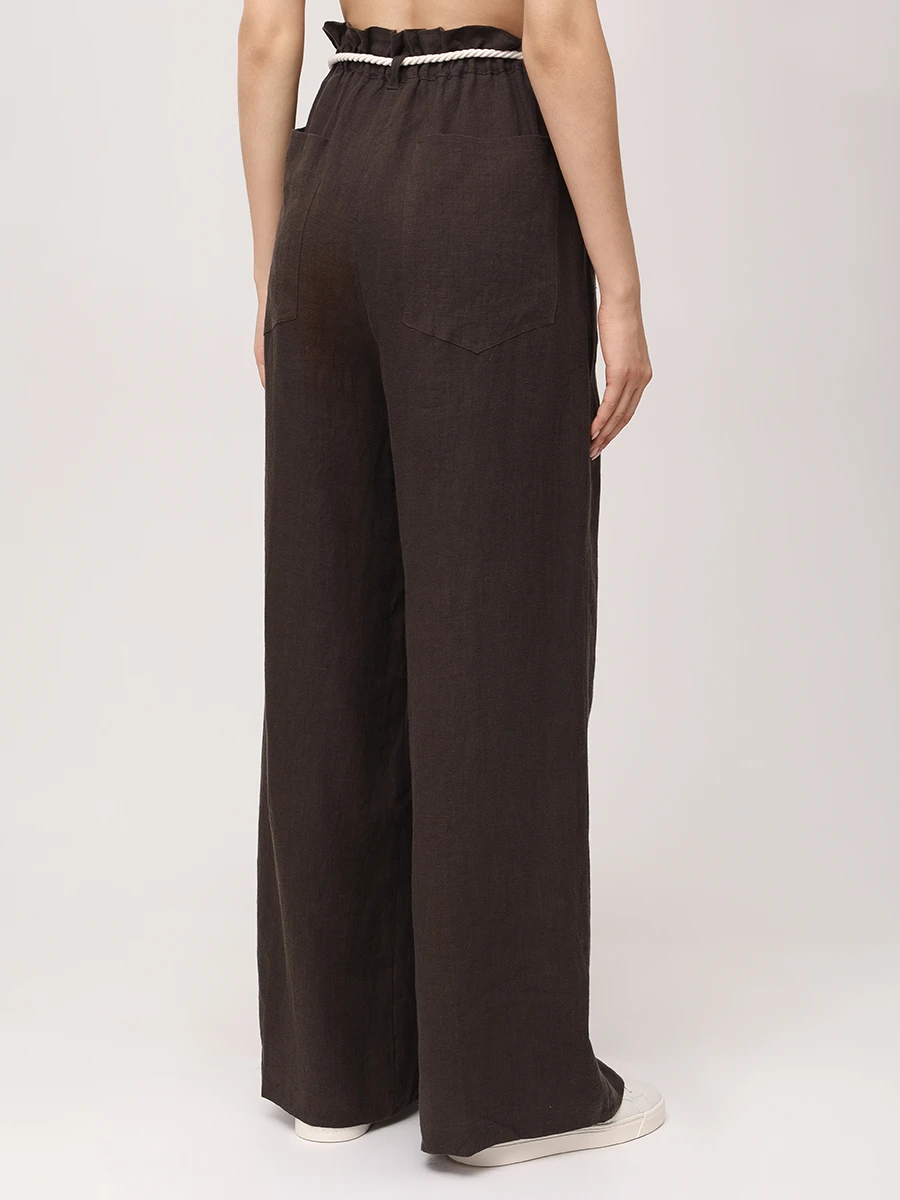 Брюки из хлопка и льна