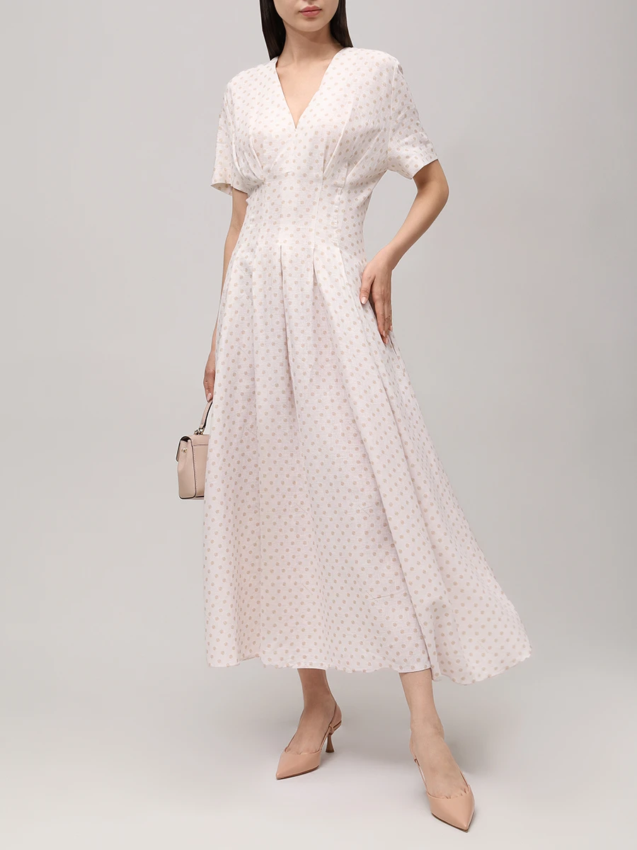 Платье изо льна и вискозы