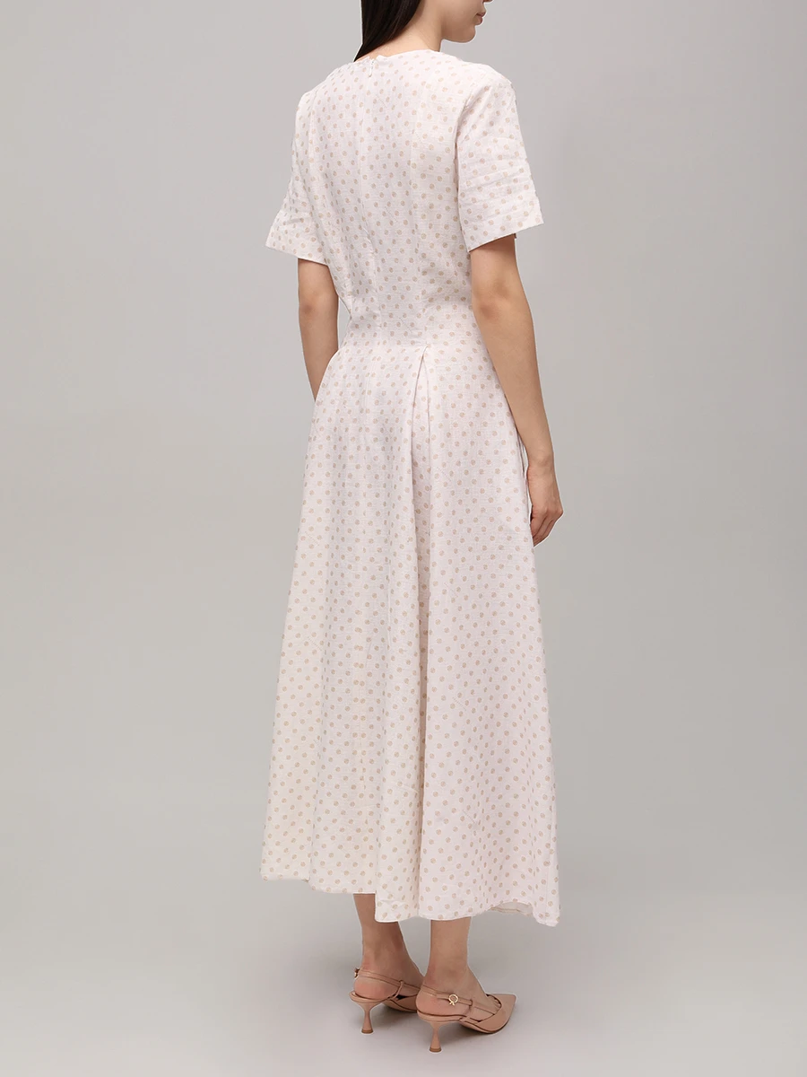 Платье изо льна и вискозы