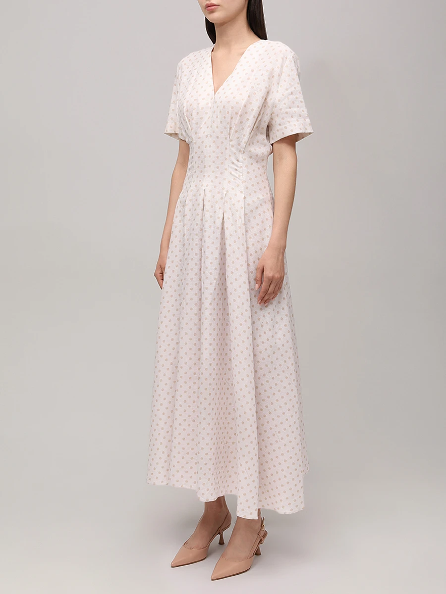 Платье изо льна и вискозы