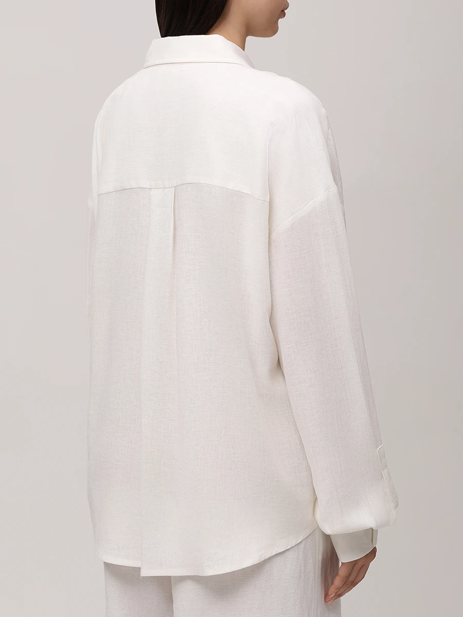 Рубашка изо льна и вискозы