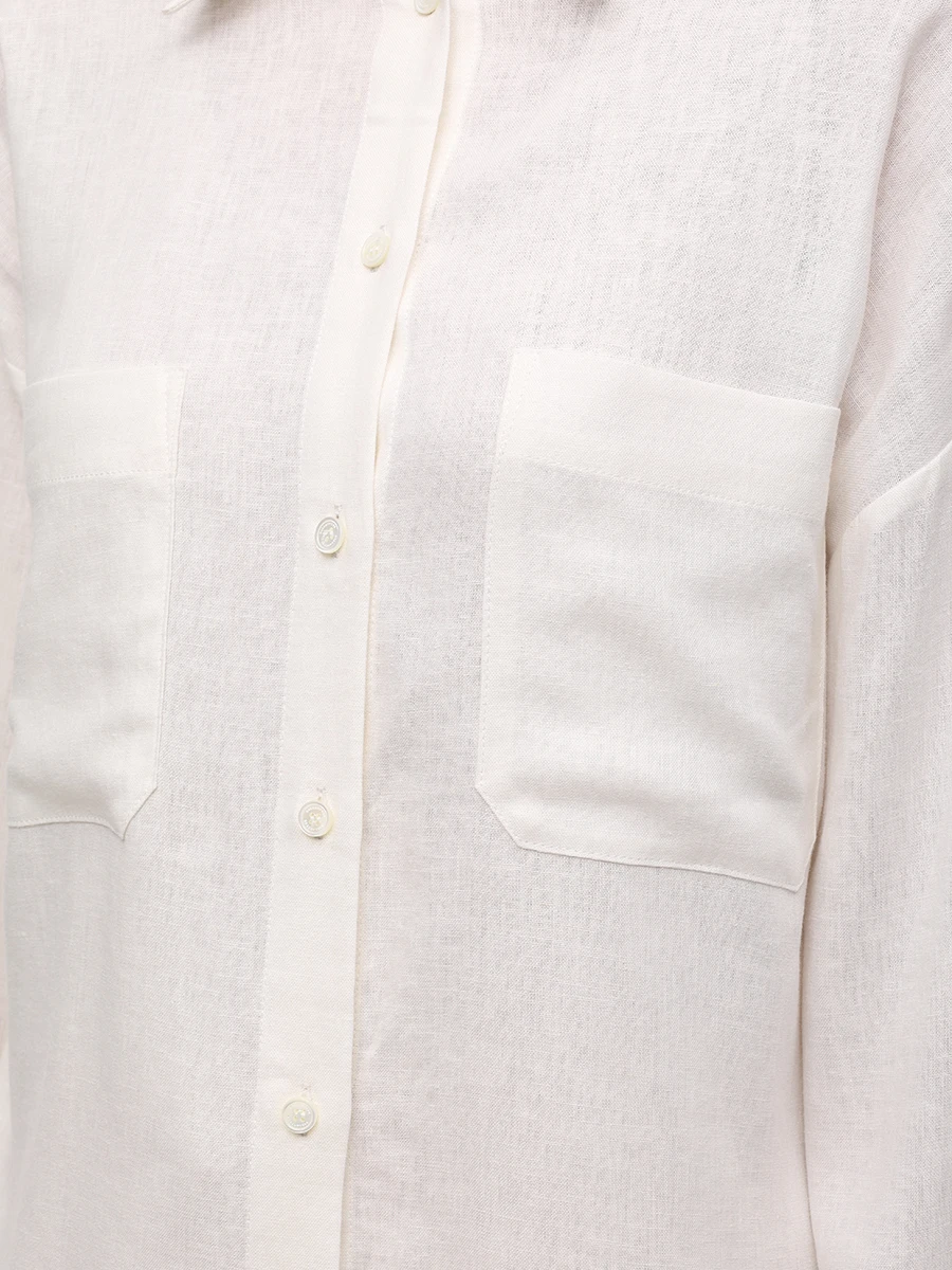 Рубашка изо льна и вискозы