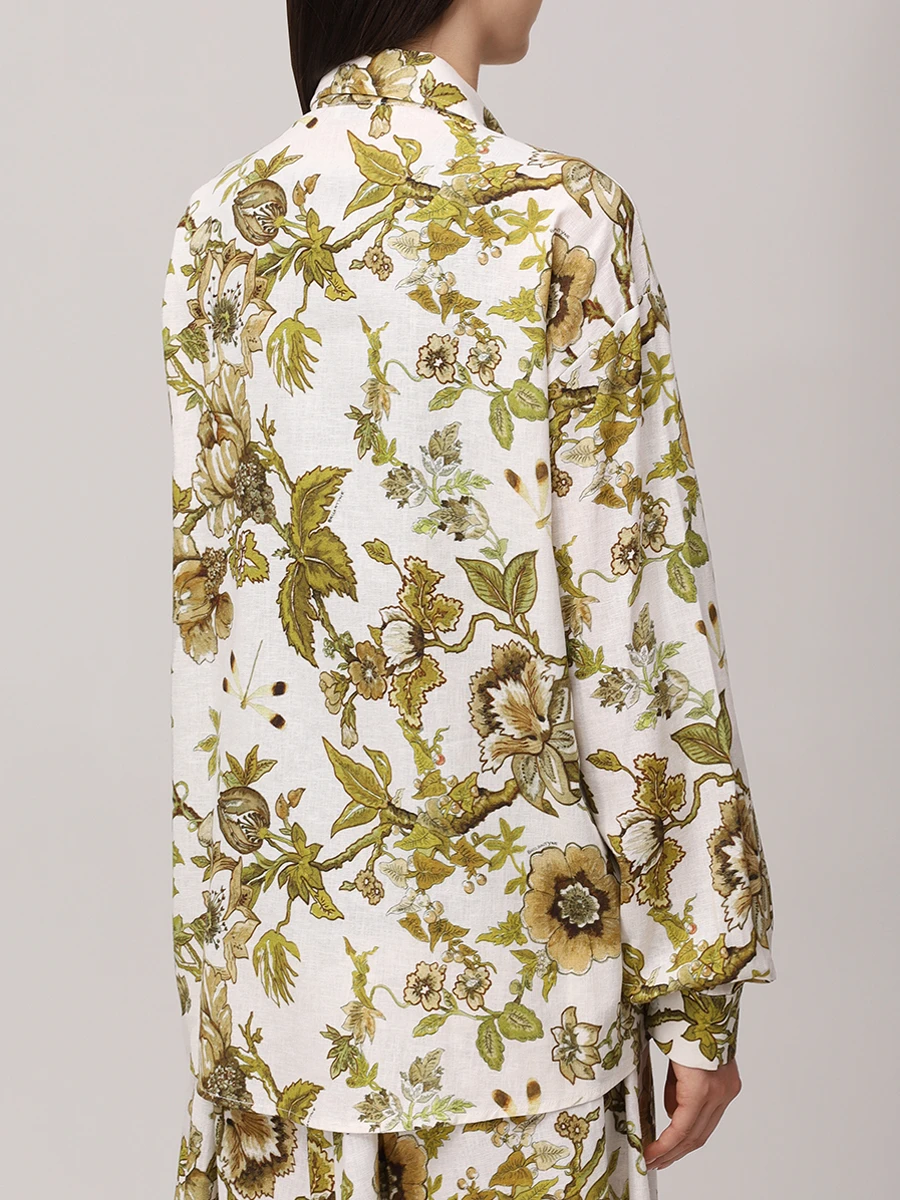 Рубашка изо льна и вискозы