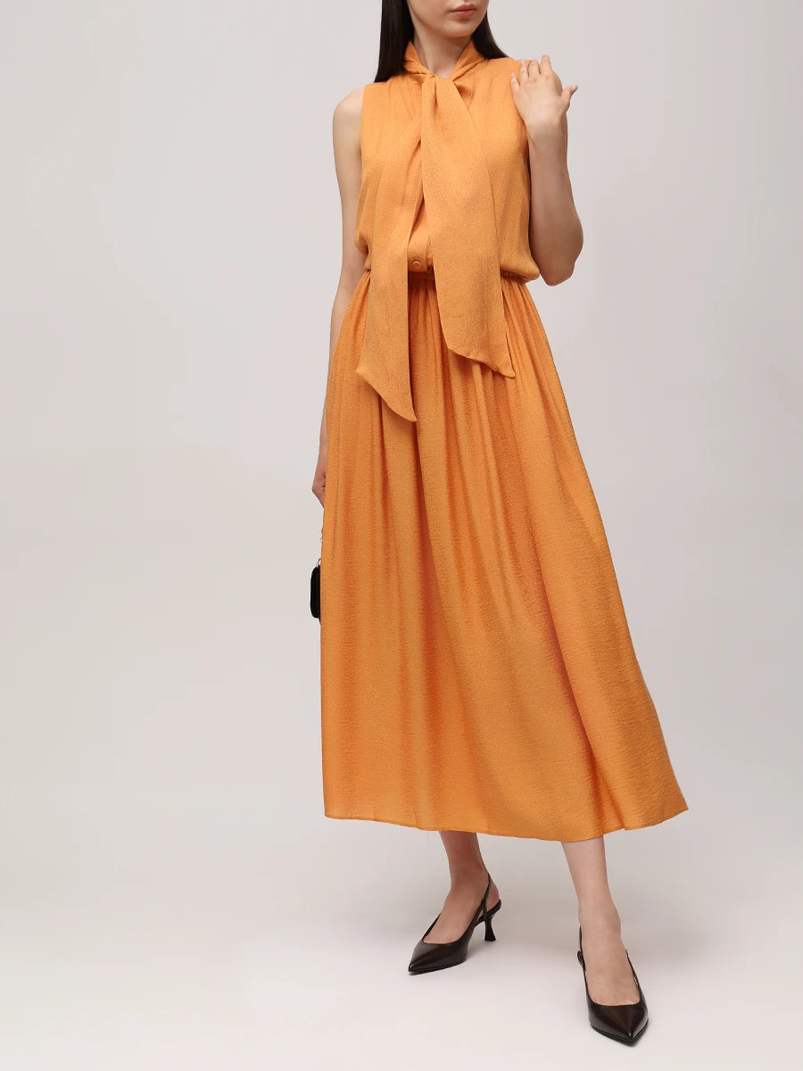 Платье шелковое