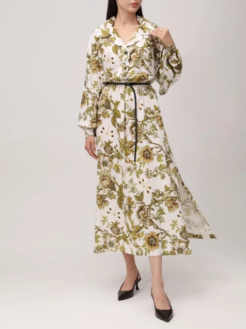 Платье изо льна и вискозы BALLANTYNE