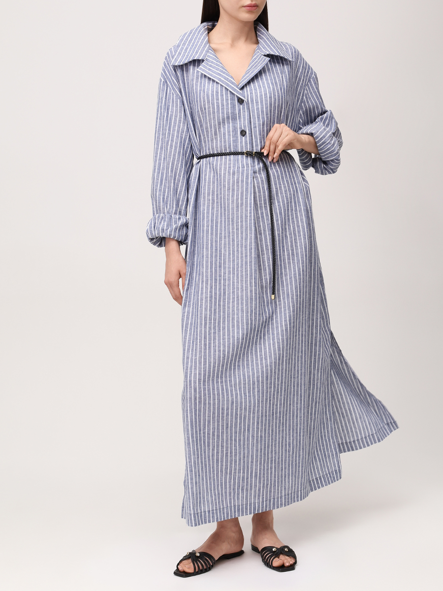 Платье изо льна и хлопка