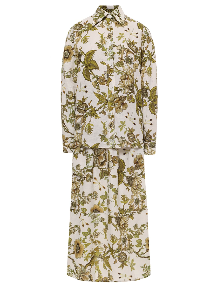 Костюм изо льна и вискозы