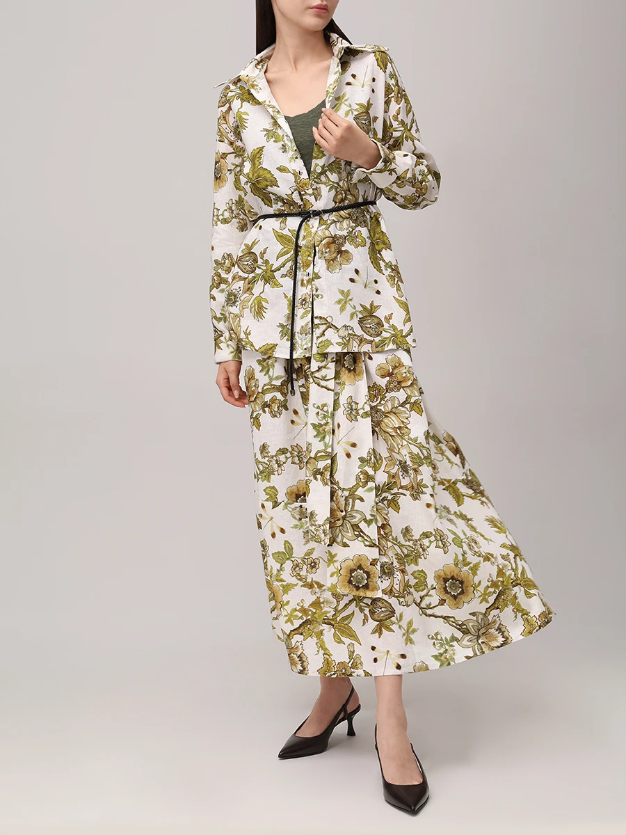 Костюм изо льна и вискозы