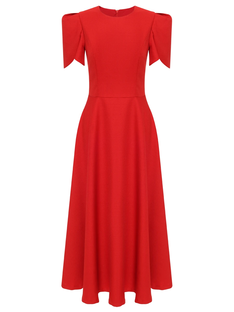 Платье однотонное