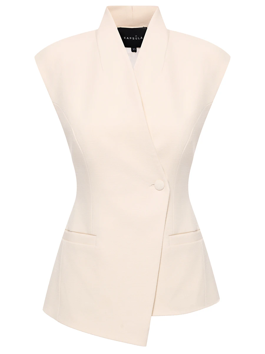 Жилет однотонный