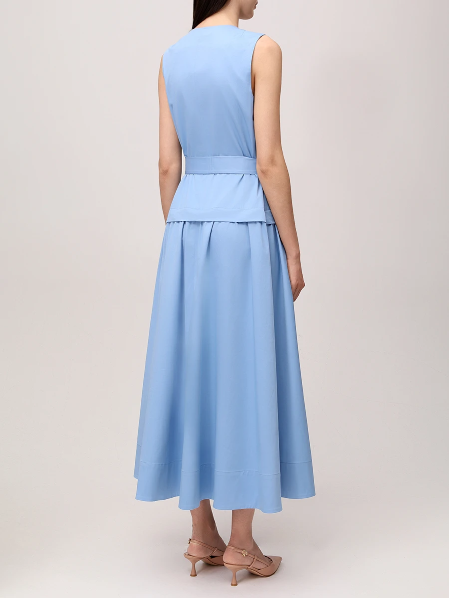 Платье однотонное