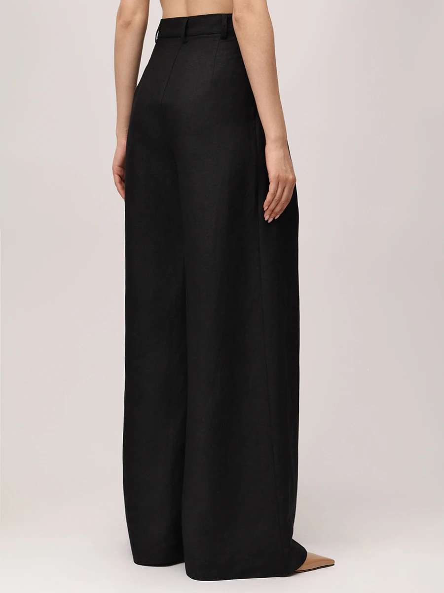 Брюки-палаццо льняные