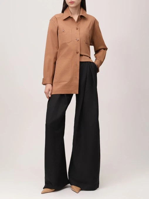 Брюки-палаццо льняные KAPSULA