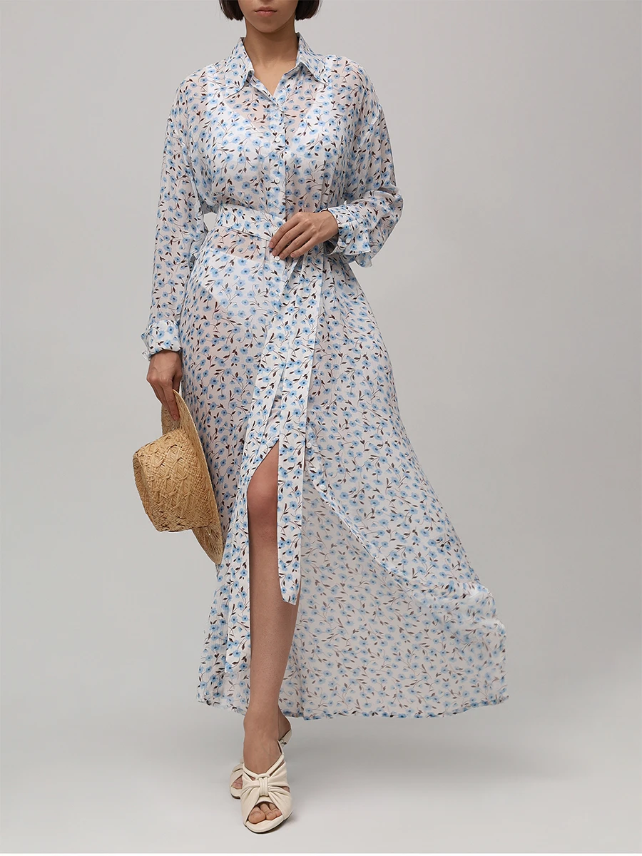 Туника из вискозы и шелка