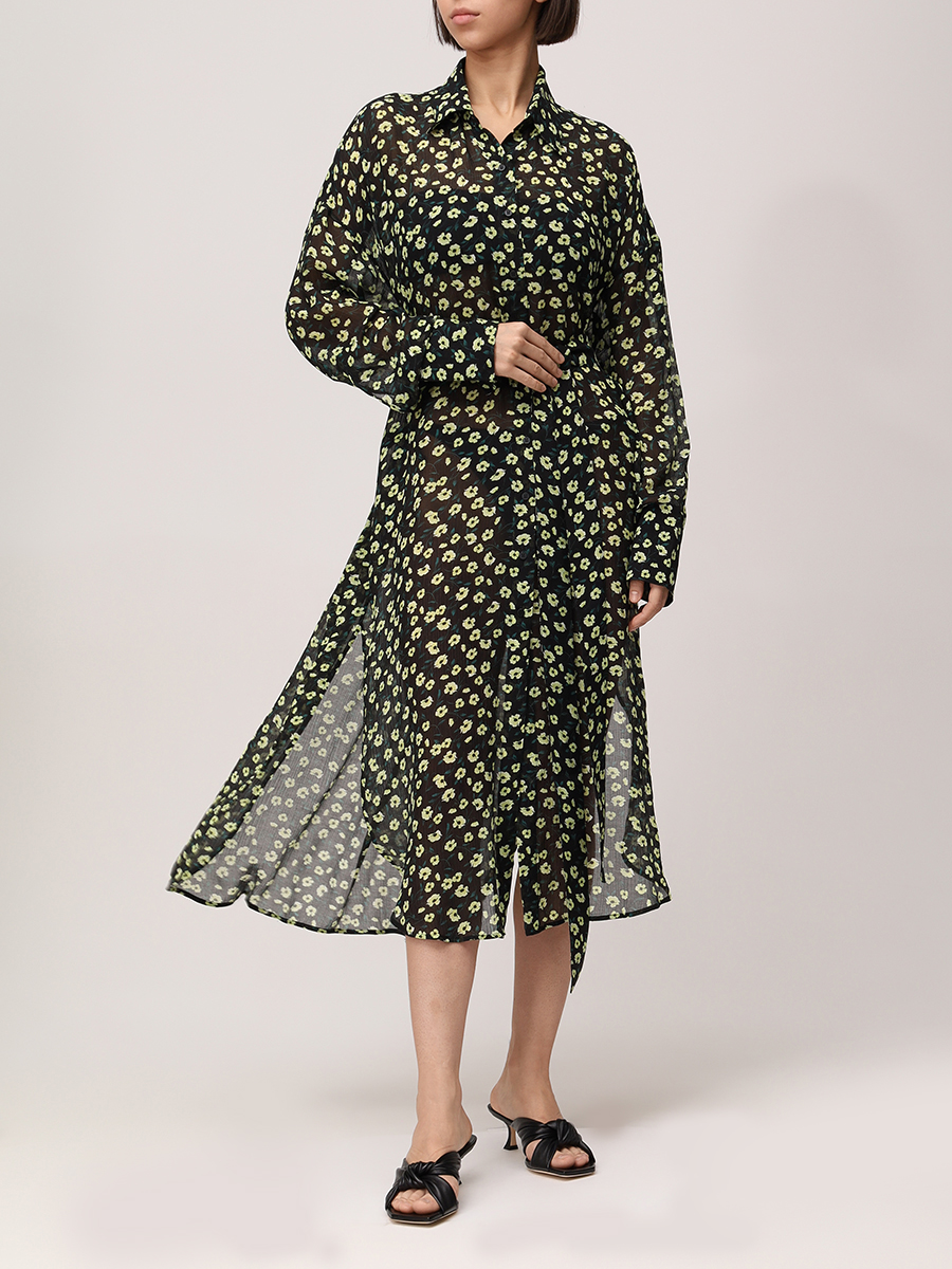 Туника из вискозы и шелка