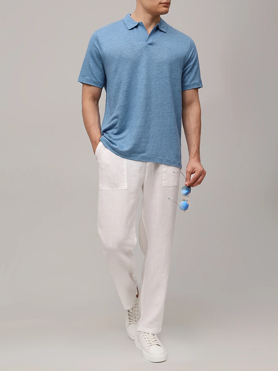 Поло льняное