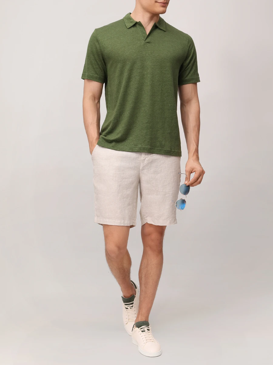 Поло льняное