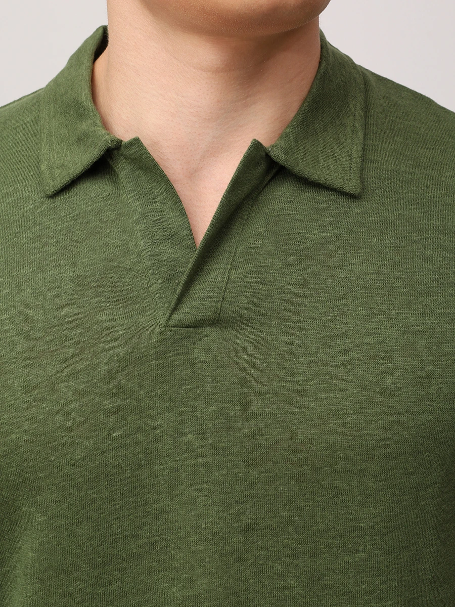 Поло льняное