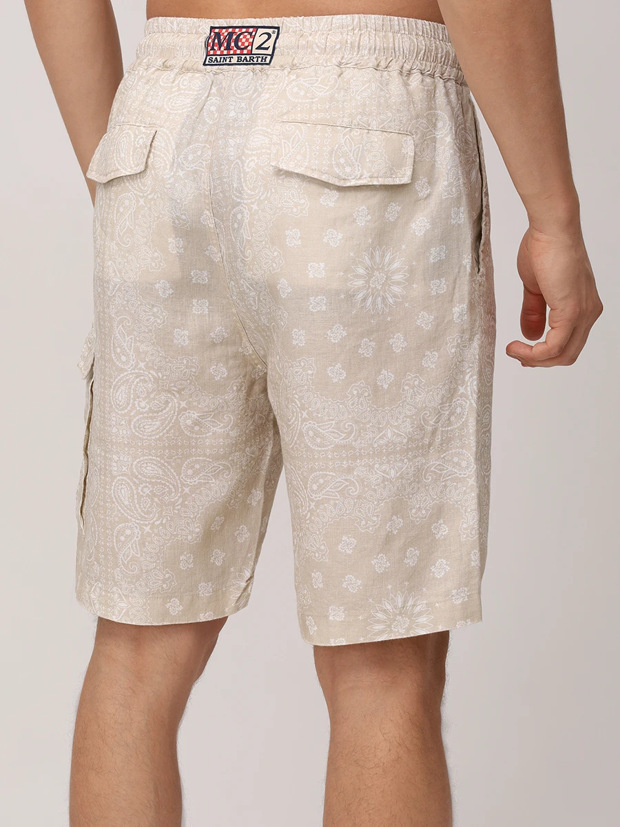 Шорты льняные