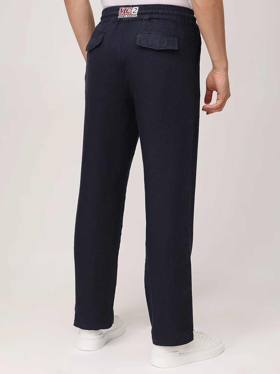 Брюки льняные