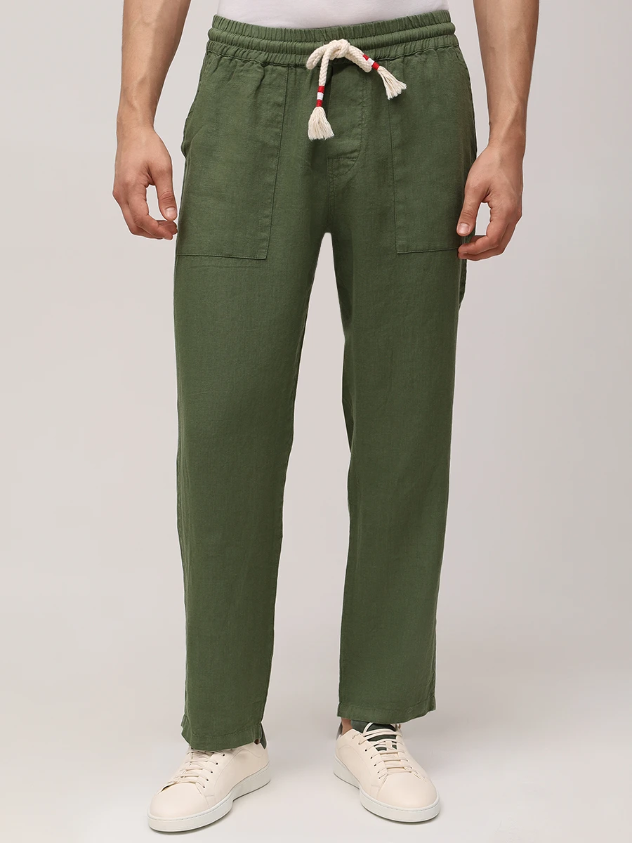 Брюки льняные