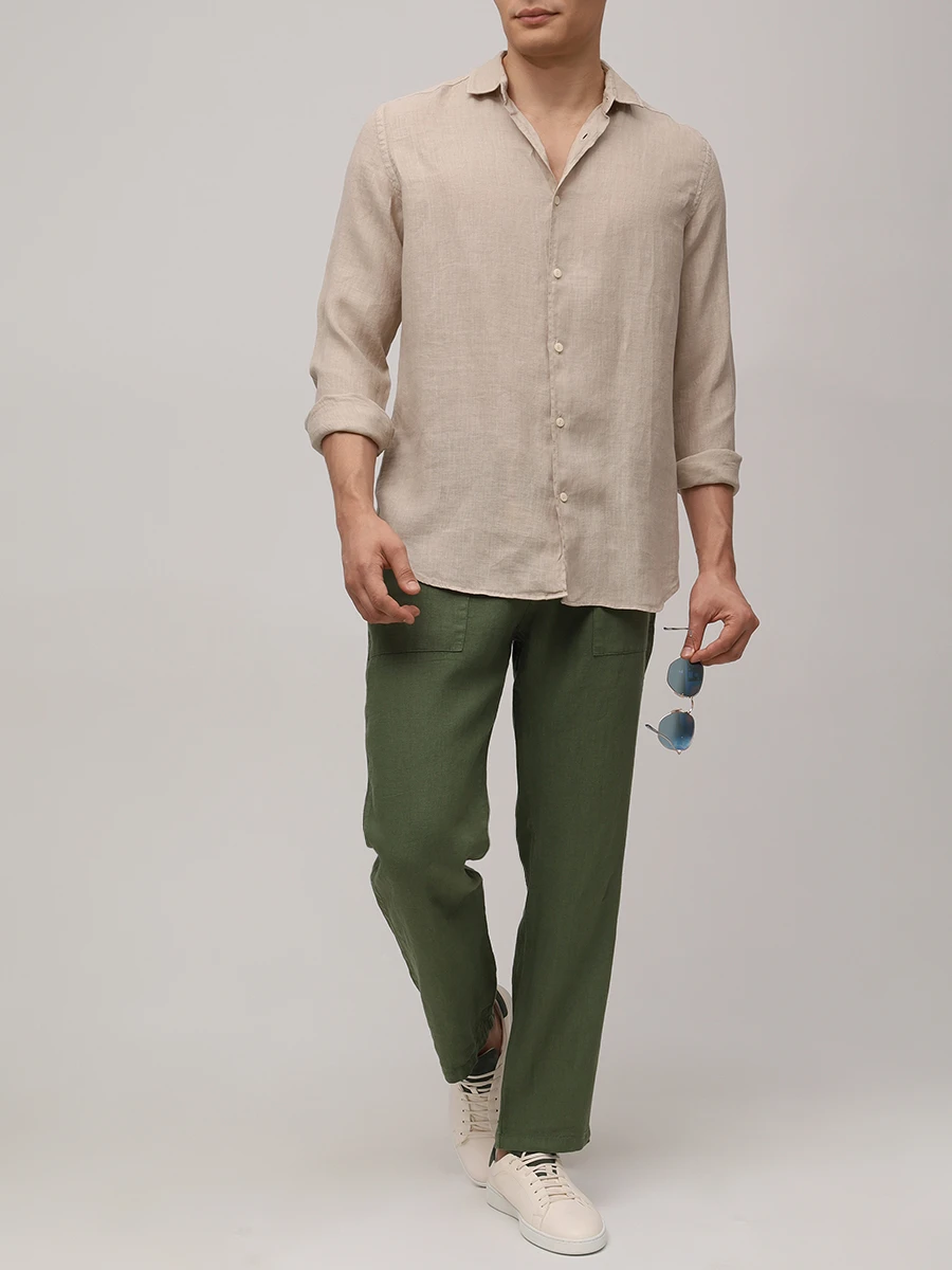 Рубашка Slim Fit льняная