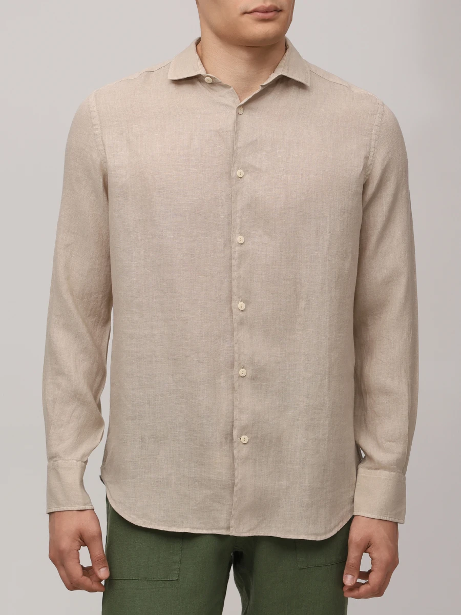 Рубашка Slim Fit льняная
