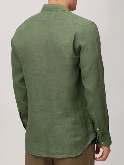 Рубашка Slim Fit льняная MC2 SAINT BARTH