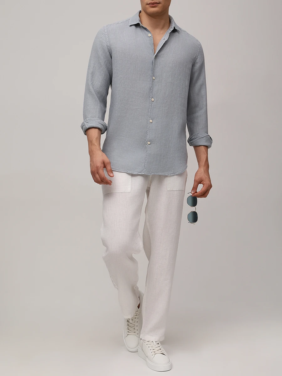 Рубашка Slim Fit льняная